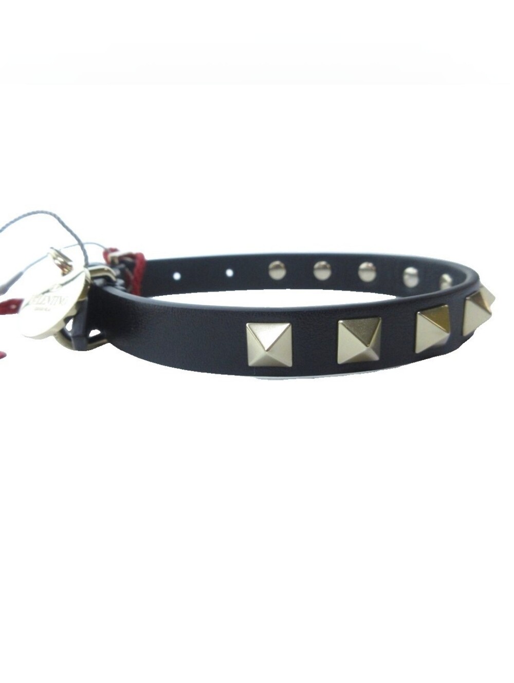 NWT Valentino Garavani Dog/Pet Rockstud Leather Adjustable Collar! - Picture 8 of 9